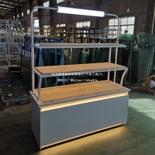 模型柜面包柜实木中岛柜边柜烘焙炒货展示柜蛋糕店高新款铁艺抽屉