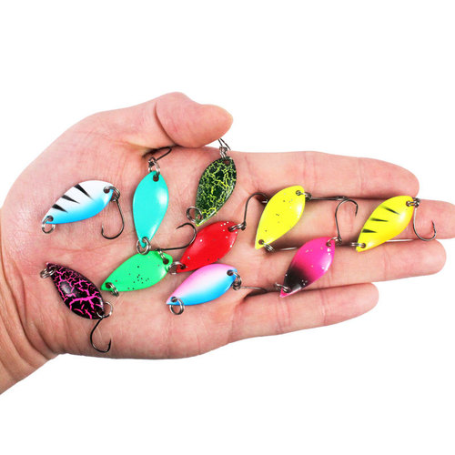 Spoon-shaped colored horse mouth sequins 2nd generation 2.5g/3.5g/5g multi-color lures with horse mouth hooks