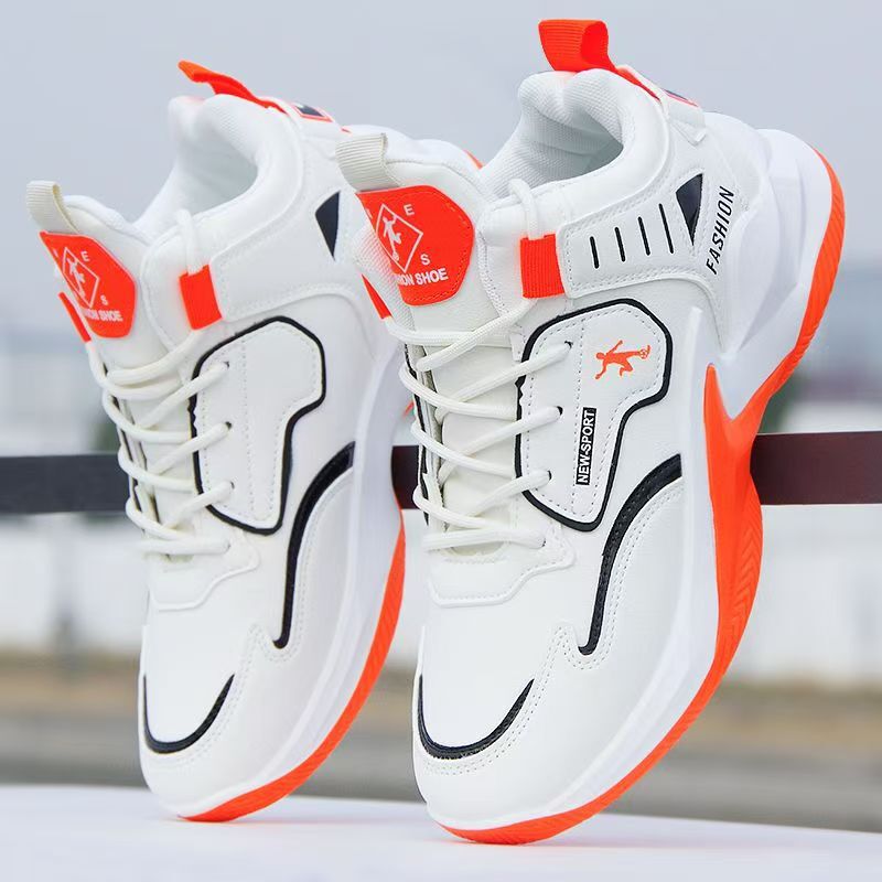 Autumn basketball shoes sneaker men's leather waterproof practical wear-resistant high-top shoes trendy running shoes cross-border generation Autumn basketball shoes sneaker men's leather waterproof practical wear-resistant high-top shoes trendy running shoes cross-border generation