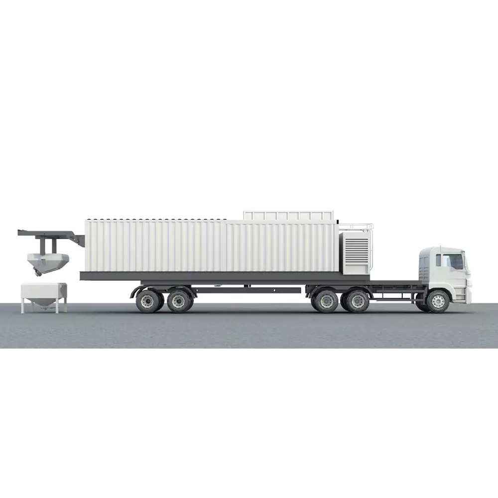 HZNY车载式混凝土搅拌站（带发电机组）砂浆