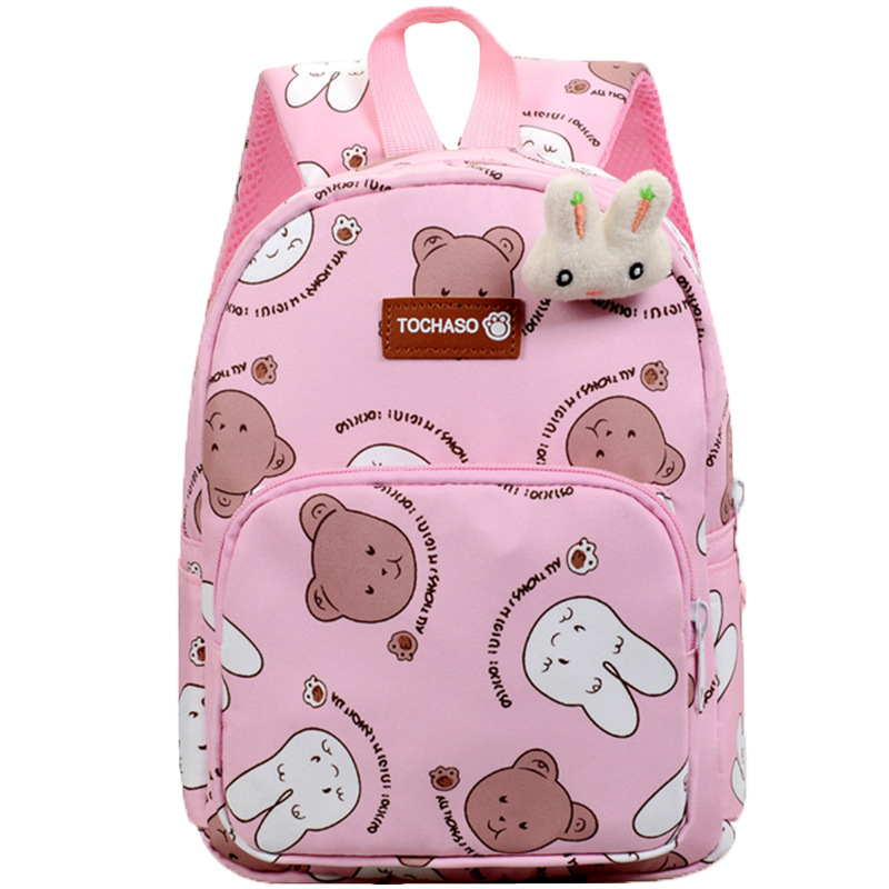 Cute conejo mochila de niñas preescolar mochila de escolares nueva mochila de niños de dibujos animados