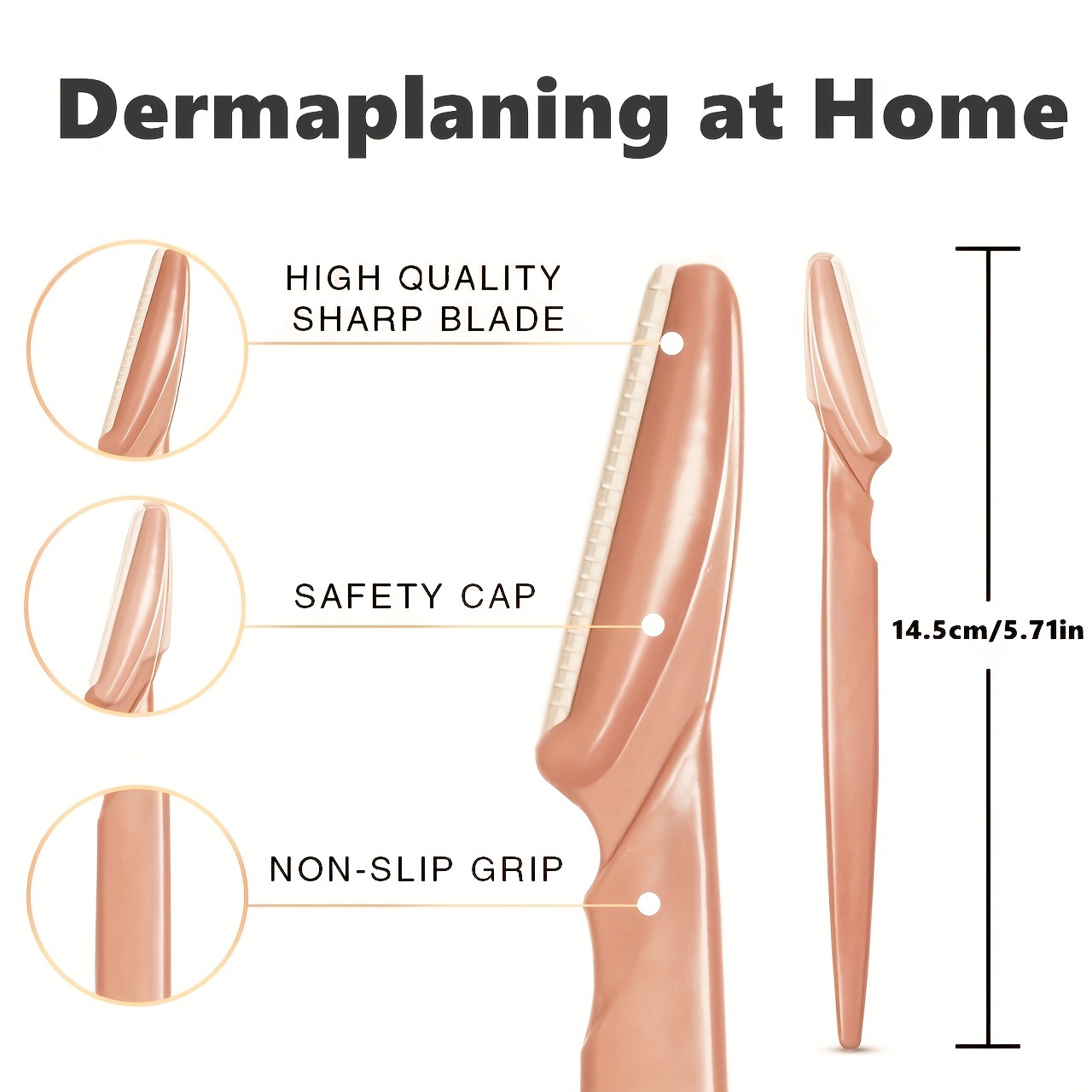 Fábrica al por mayor cuchillo de cejas curado