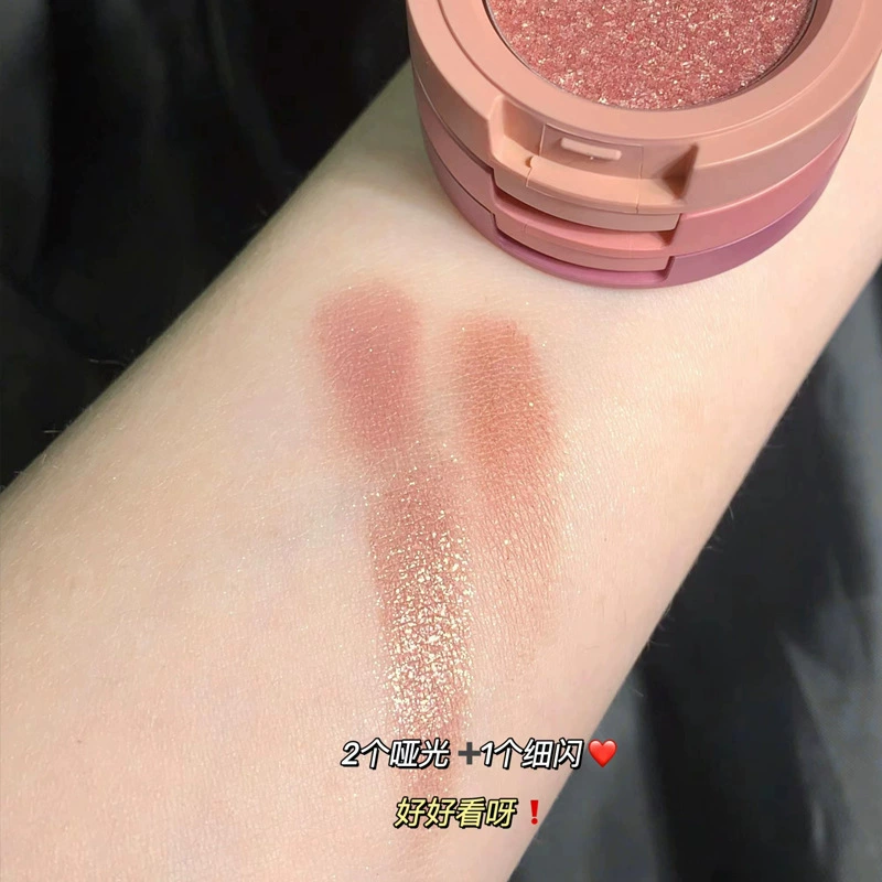 Matte base eyeshadow palette, three colors, for every day, earth tones