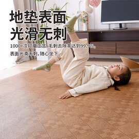 藤席地垫日式榻榻米可折叠地垫家用卧室客厅加厚儿童爬爬凉席地垫