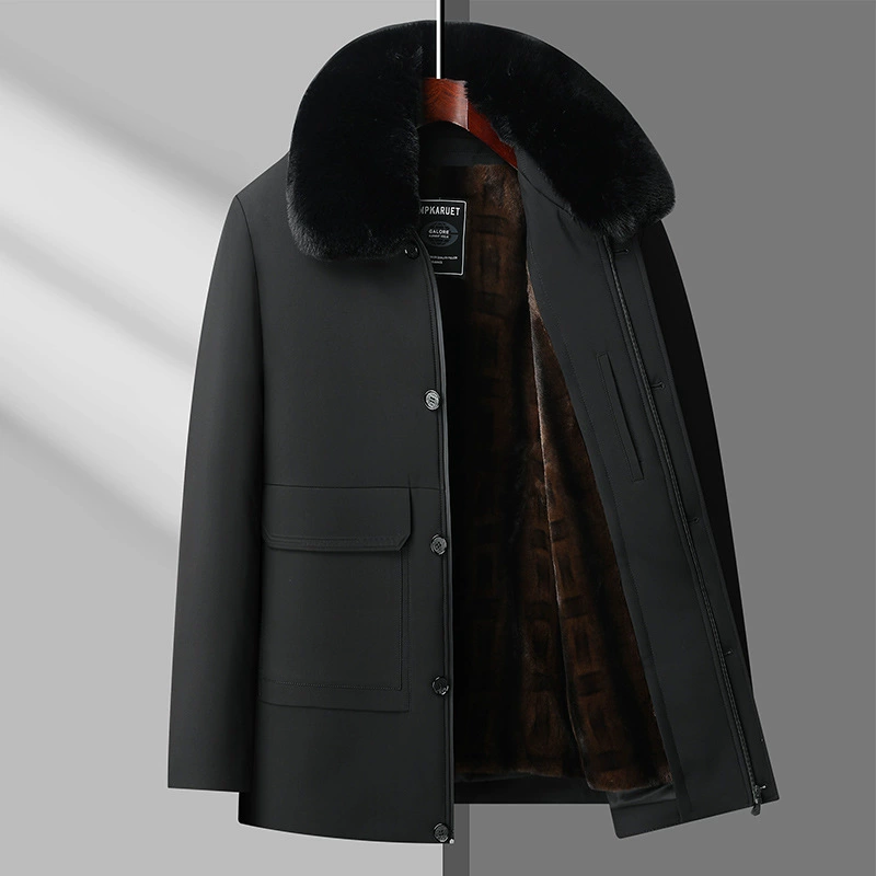 Папа Зимняя куртка для пожилых людей