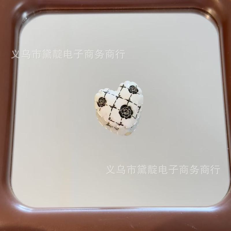 小香风玫瑰蝴蝶结爱心星星串珠 diy亚克力包挂手机链钥匙扣配件|undefined