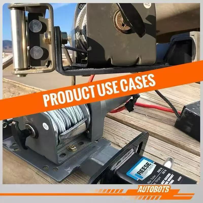 Amazon cross-border modified winch mounting plate, winch installation bracket, car accessories, ATV UTV winch rack