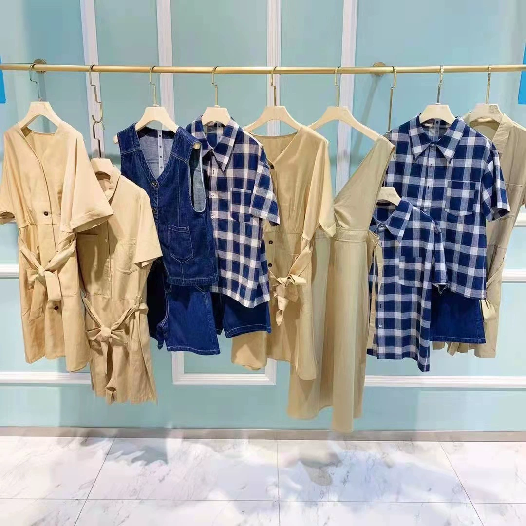 Ева 2022 лето новое платье большая клетчатая рубашка с короткими рукавами кардиган бренд скидка в прямом эфире