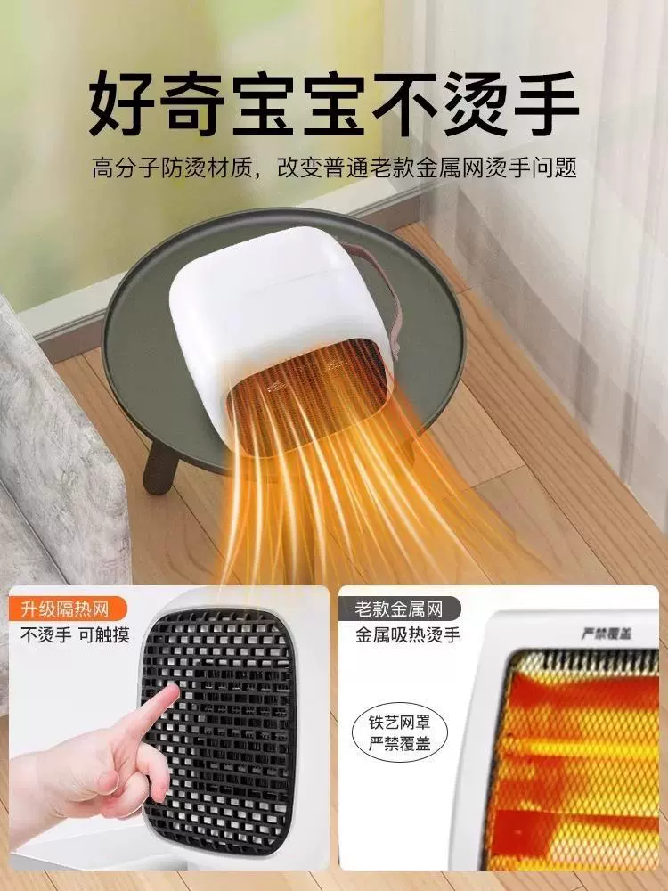 Fan heater Household heater Small electric heater Office blowing fan energy-saving stove Small sun saving electricity