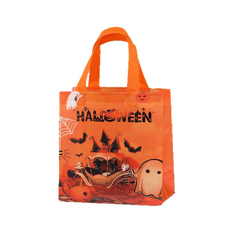 Cartoon Halloween película no tejida bolsa de regalo de compras bolsa de embalaje de gran capacidad bolsa portátil
