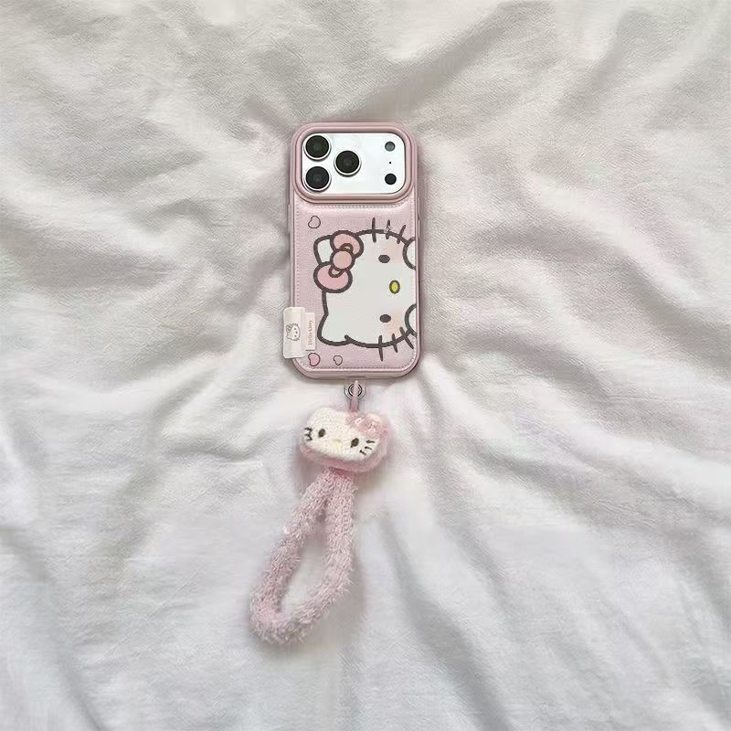 Label Big Face Kt Cat Suitable for Iphone17Promax Mobile Phone Case New 16/15 Drum Bag 15 Niche 13/12