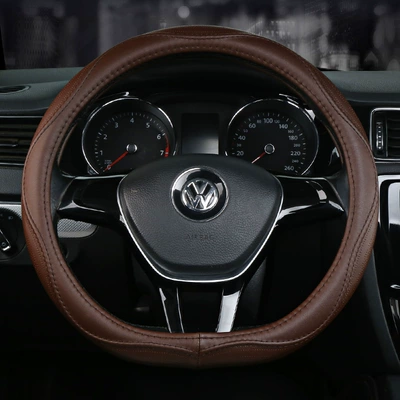 Steering Wheel Cover – Steering wheel cover - brown-d-shaped-ring-38cm