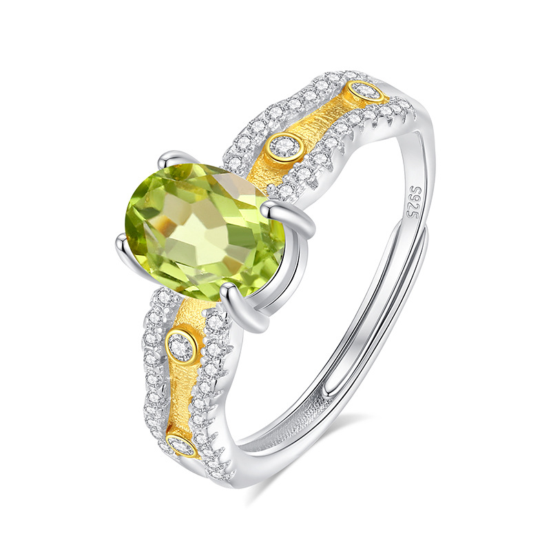 Anillo de textura cepillada de mástil natural de alta calidad anillo de plata de ley s925 apertura femenina ajustable pequeño libro rojo caliente