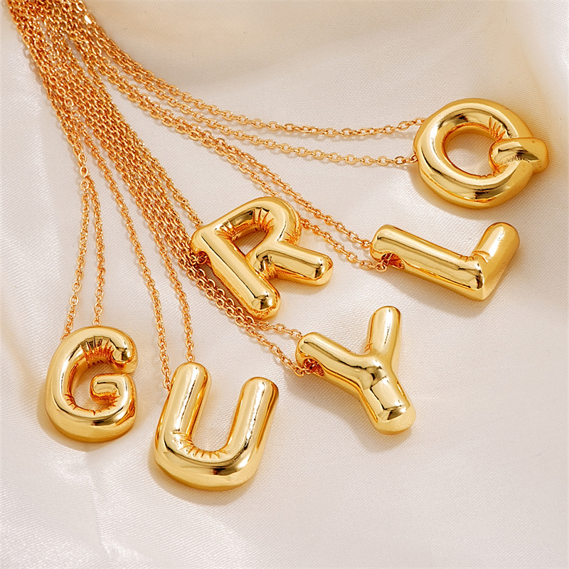 fashionable necklace with letters stainless steel