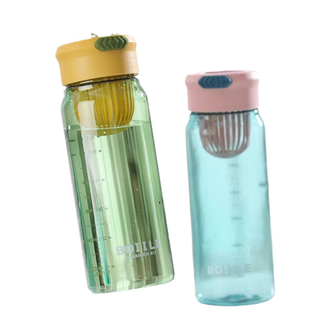 Baijia 5026 taza de plástico de gran capacidad de la Copa del espacio deportes al aire libre hervidor portátil PC simple cuatro estaciones taza portátil