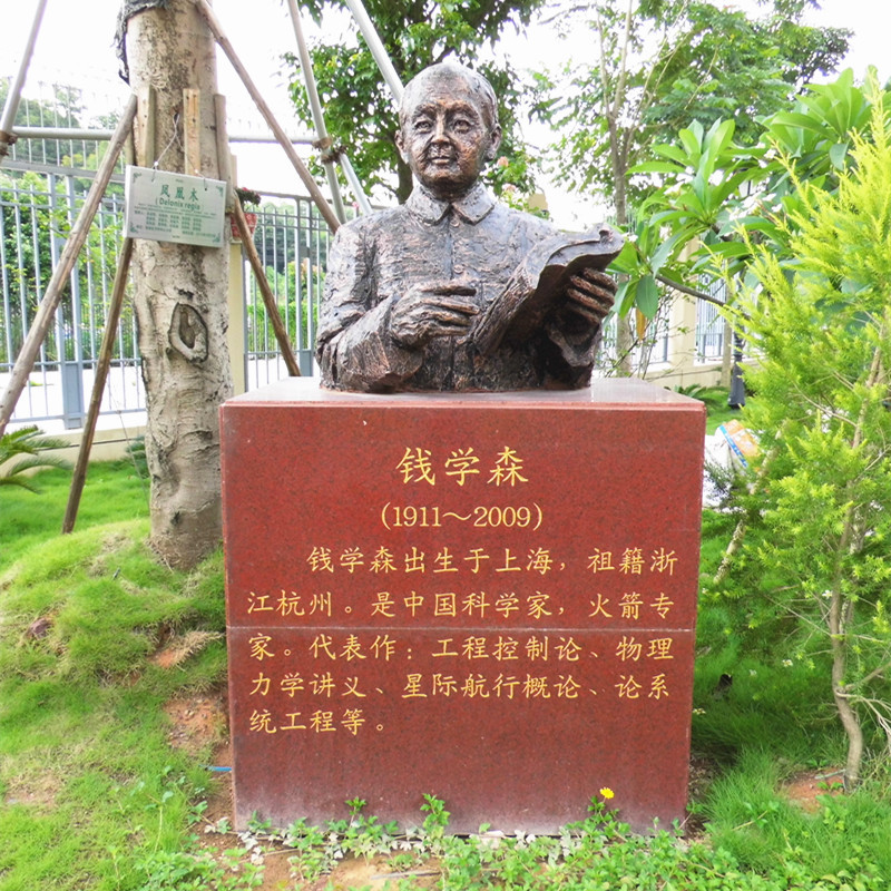 character Sculpture FRP outdoors gardens Scenery Ancient celebrity Campus Culture simulation men and women Teacher Decoration