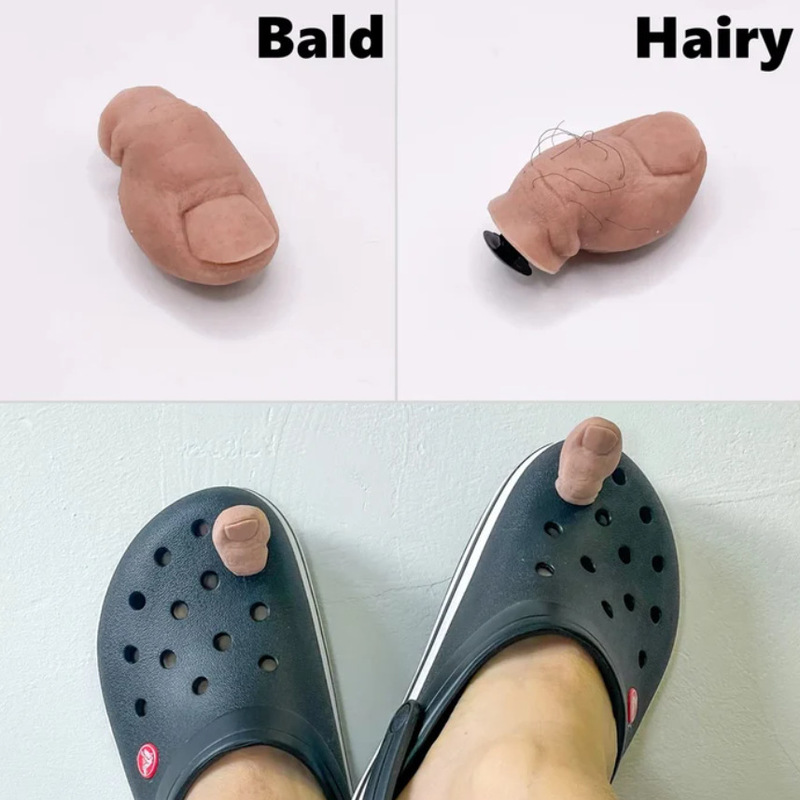 Cross-border New Big Toe Croc Charm Hole Shoes Toe Accessories Big Toe Decorative Gift in Stock Cross-border New Big Toe Croc Charm Hole Shoes Toe Accessories Big Toe Decorative Gift in Stock