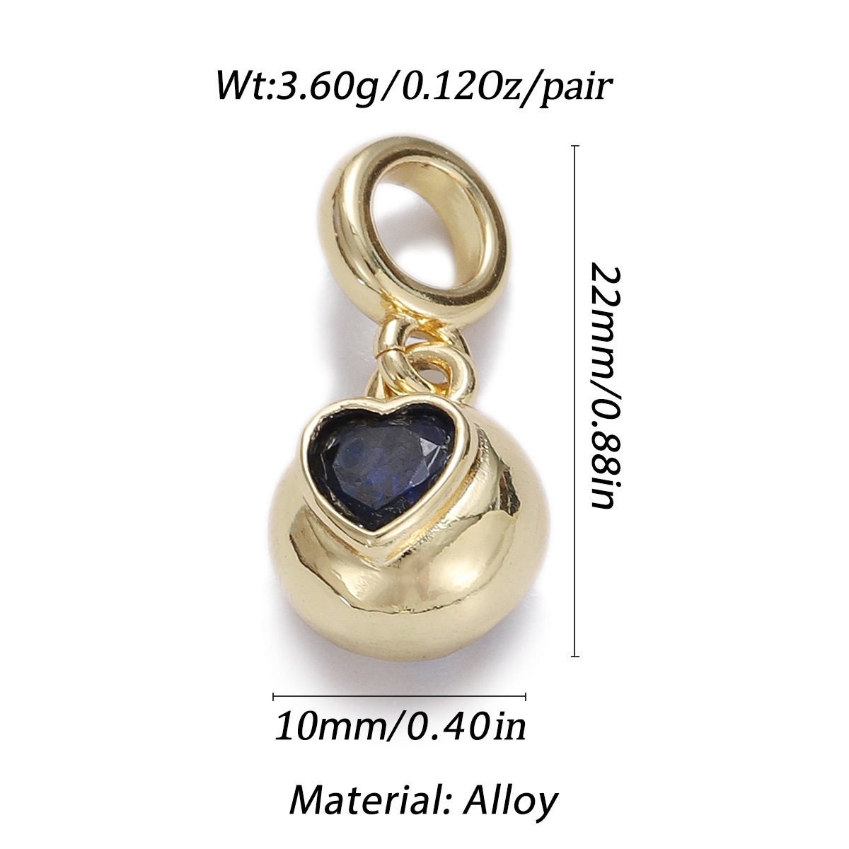 1 Piece Copper Solid Color Pendant display picture 1