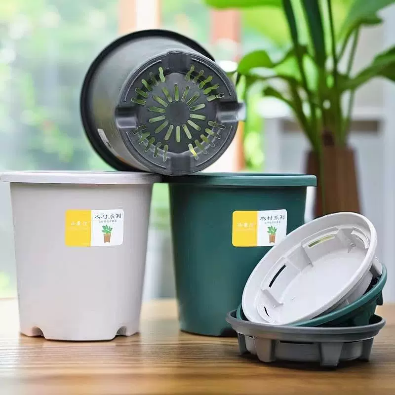 Xiaoguoting 5-галлонные, 6-галлонные, 7-галлонные утолщенные дышащие горшки для контроля корней для вьющихся роз и фруктовых деревьев, большие цветочные горшки.