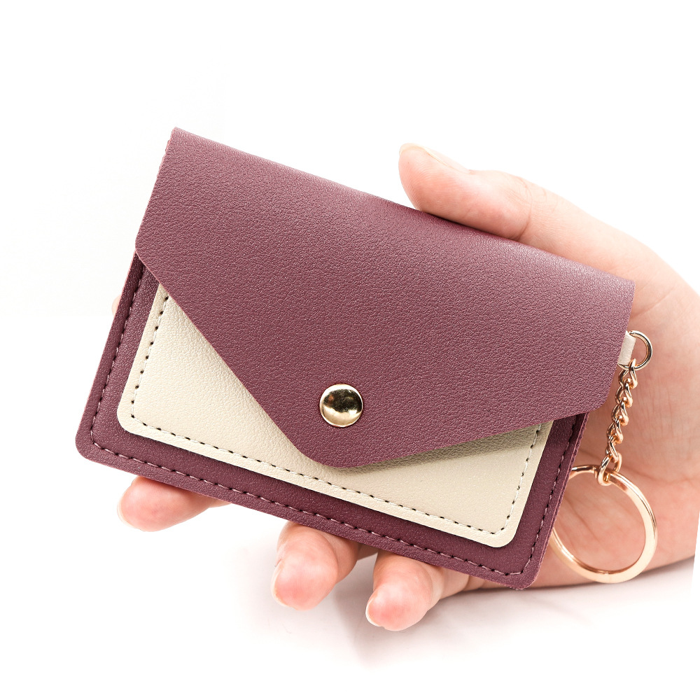 Nuevo nicho simple sobre bolsas de tarjetas creativas de color caramelo tarjeta de estudiantes bolsas de cambio tarjeta de tarjeta de identificación cubierta