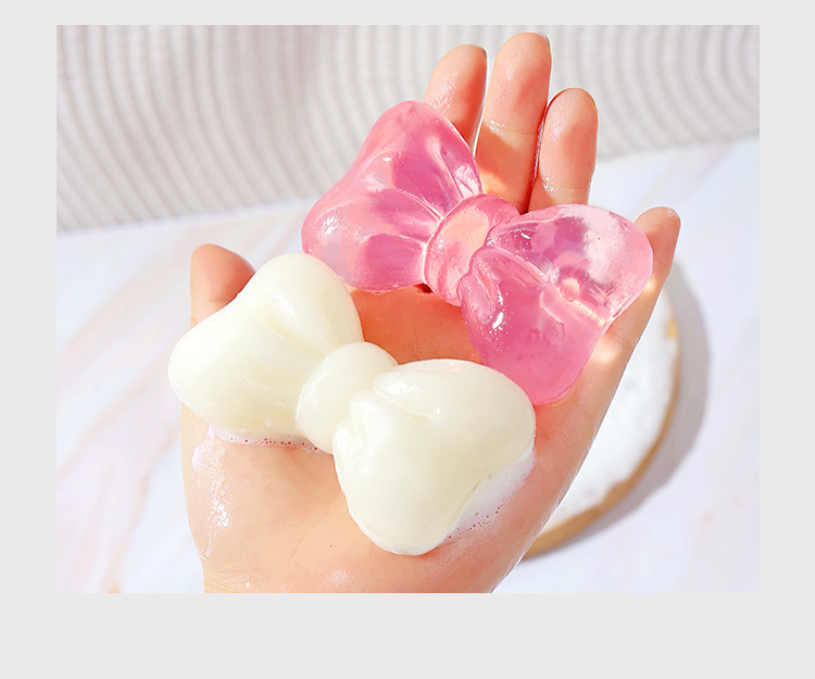 110g Weight Bar Soap Personal Care Type 1 Piece Quantity Bow Knot Bar Soap Cute Bath & Shower Personal Care