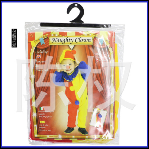 Halloween cosplay costumes children clown suit costume party clown flower child dress stage performance costumes