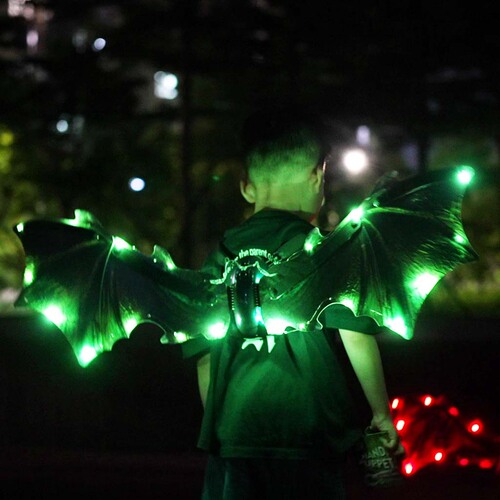 New Style Dinosaur Wings Electric Butterfly Wings Children's Glowing Fairy Back Decor Wholesale 