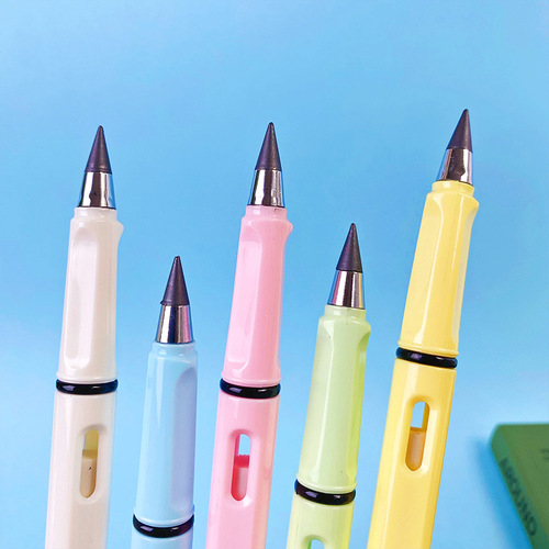 Creative cartoon pencils, no need to sharpen, eternal pencils for endless writing, student pencils for painting and writing, not easy to break pencils