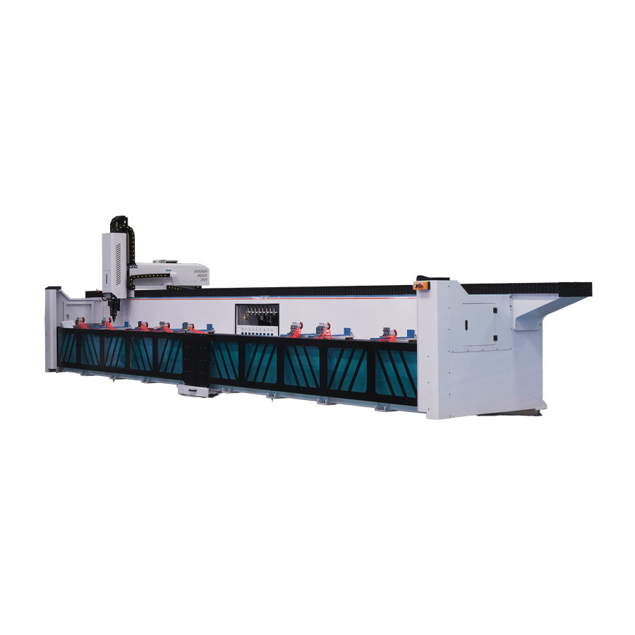 Máquina de perforación CNC de tres ejes con garantía de un año Centro de mecanizado de perfiles Perfil de aleación de aluminio industrial Máquina herramienta de perforación y fresado de tres ejes image 1