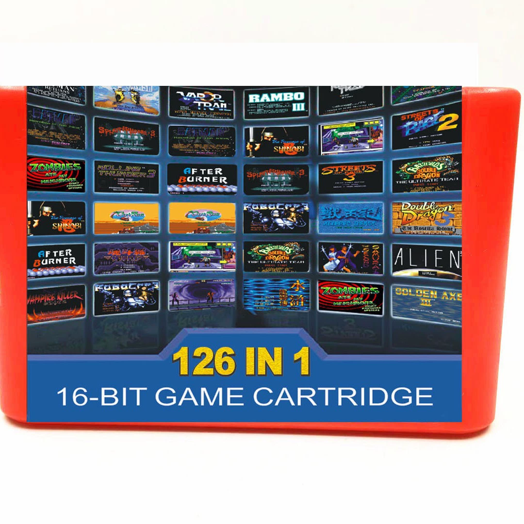 Sega Game Card Полная карта чипа карта MD126 Полная карта игры 112 Обновленная версия 126 Полная карта игры