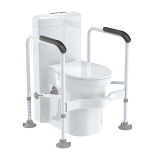 Engineering wholesale adjustable width high toilet armrest elderly disabled armrest toilet safety non-slip armrest