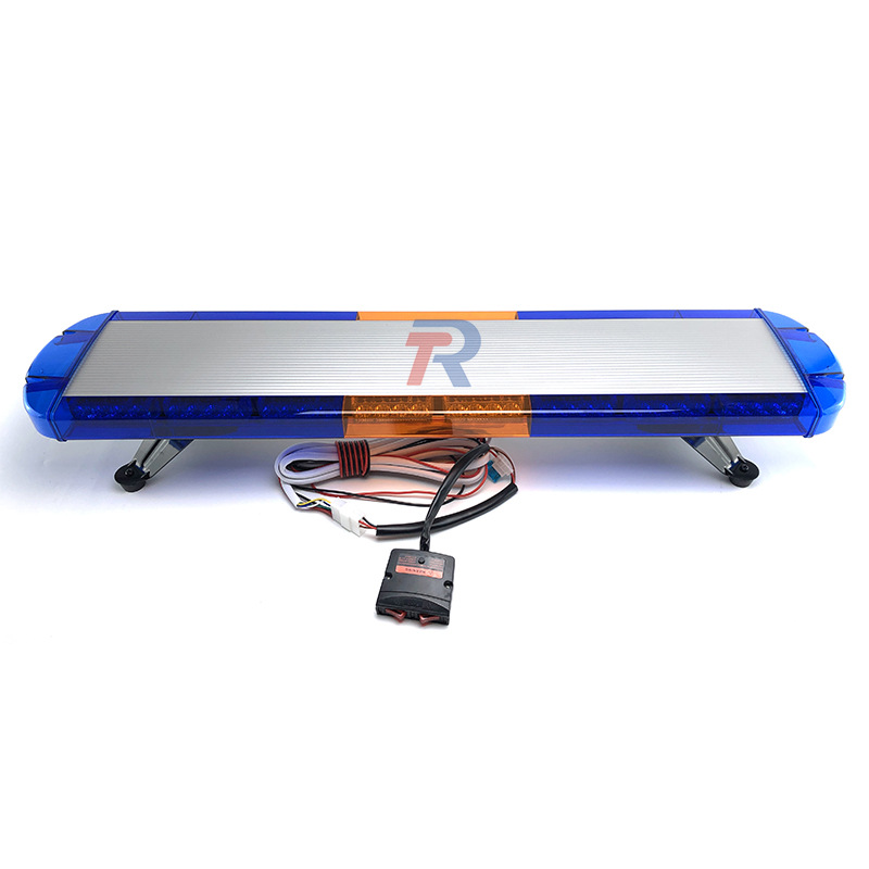 100CM39 pulgadas ultra delgada azul amarillo azul 72LED / rescate techo flash camión coche larga fila luz de advertencia