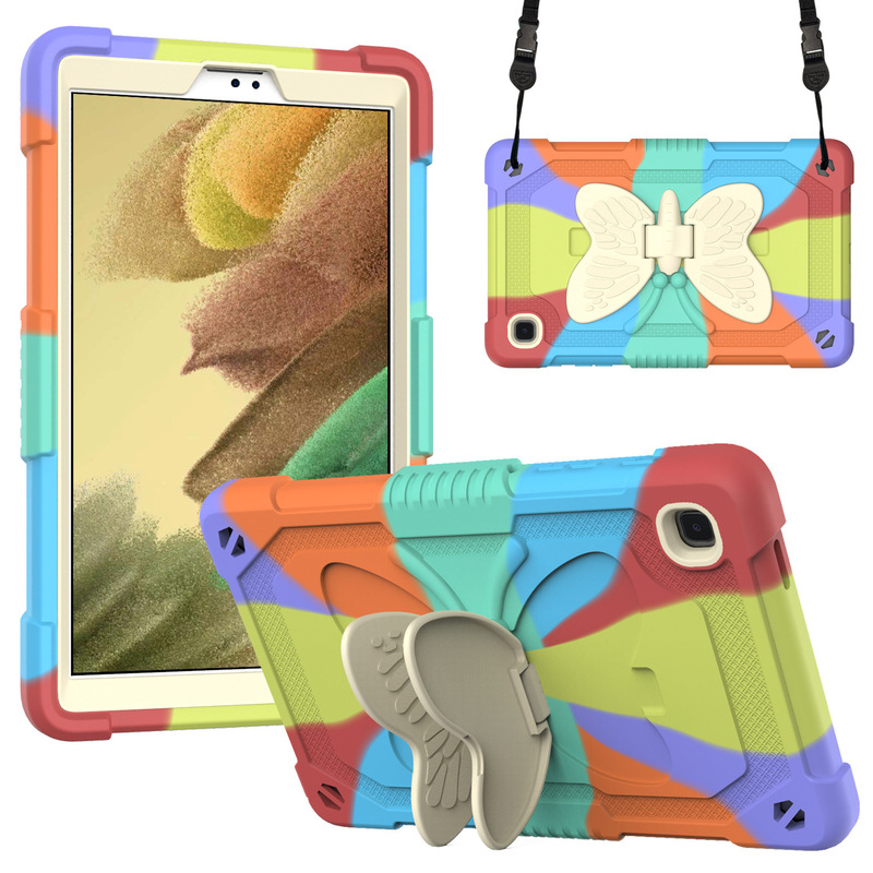 For GalaxyTab A8 anti-fall protective case X200/205 three anti-butterfly bracket tablet protective case
