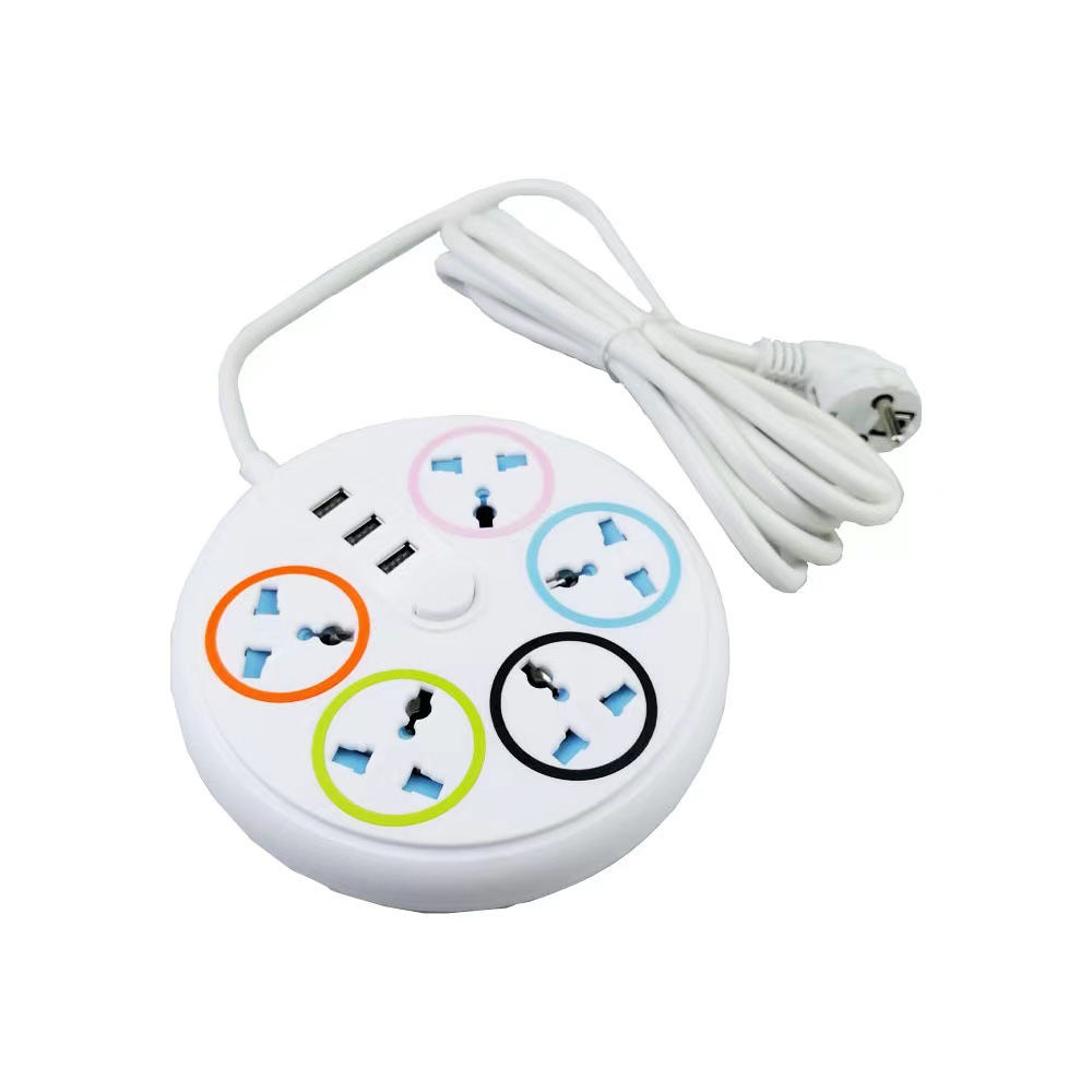 厂家外销越南老挝泰国外贸大功率排插插线板多开关USB接线板插座