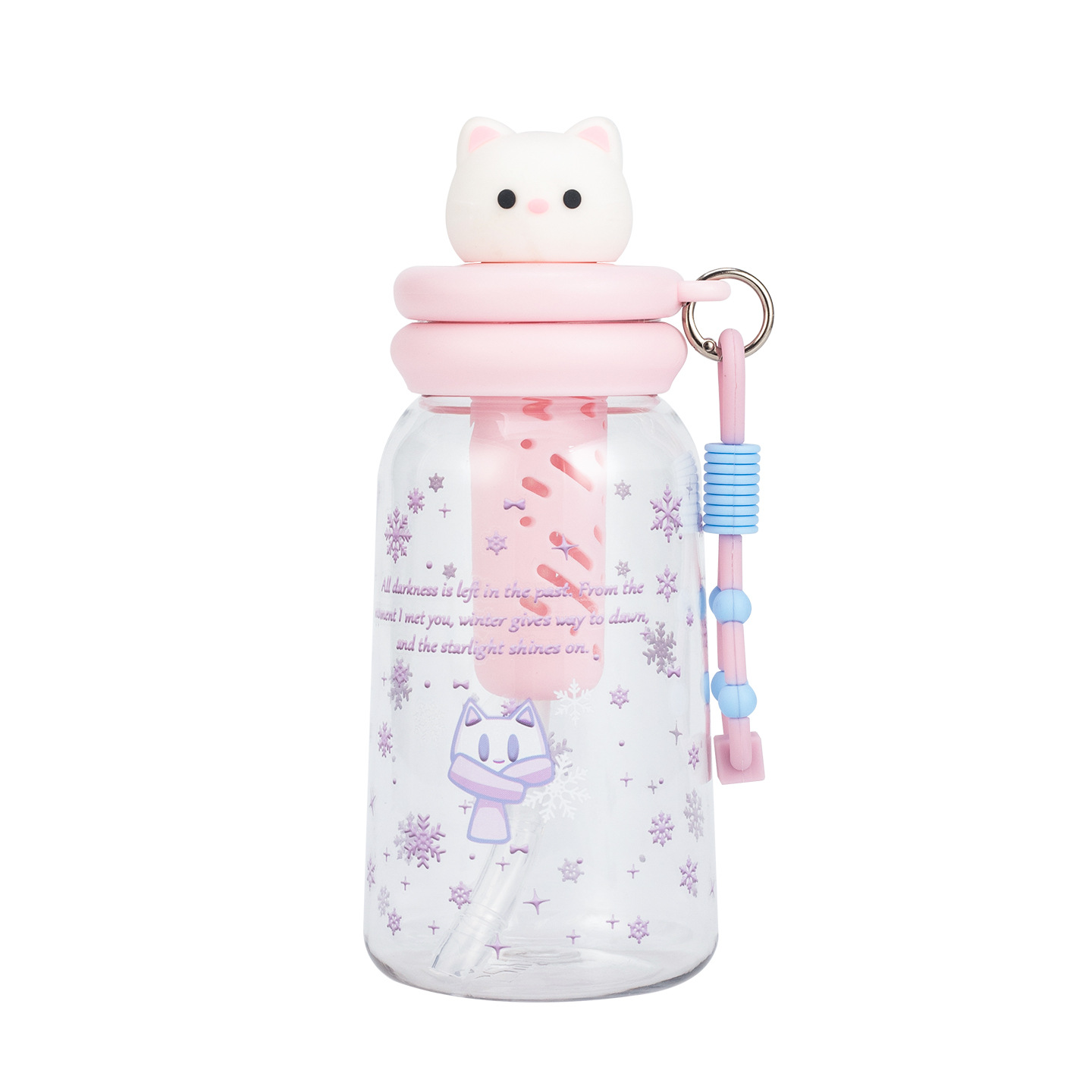 Verano nuevo muñeca de alto valor de visualización taza de agua de plástico chicas portátiles niños estudiantes dibujos animados lindos tazas de paja image 6