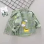 长袖男童格子春秋衬衣