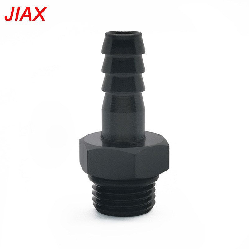 Modificación del automóvil AN6 rpm 5/16 aluminio manguera de aceite conector de púa ORB bomba de combustible regulador de presión accesorios