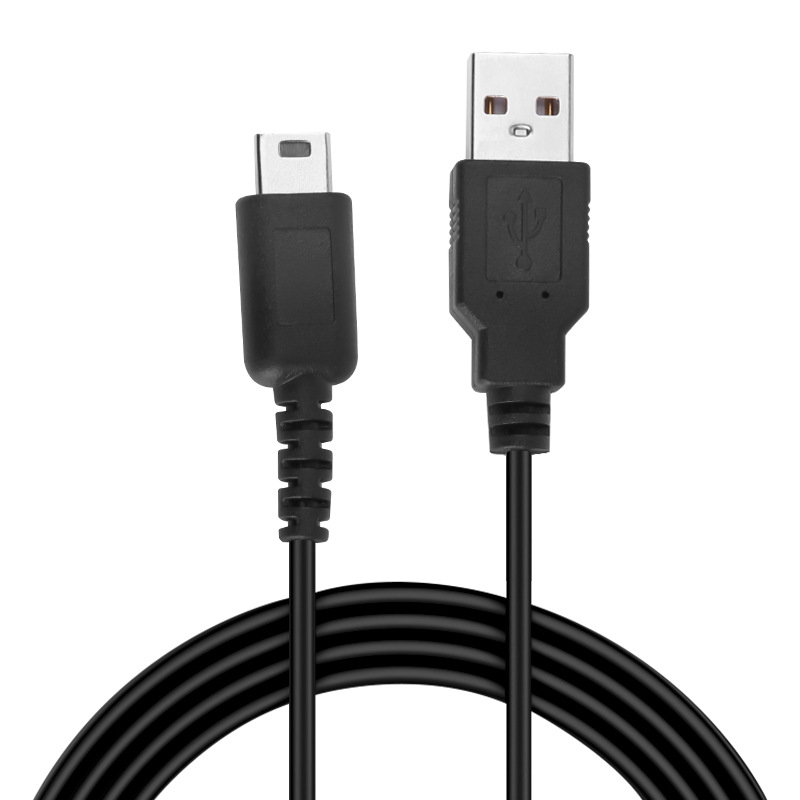 Cable de carga adecuado para Nintendo 3DS Lite, NDSlite, 1.2M, negro, cobre puro, accesorios para consola portátil