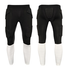 批发篮球运动训练防护七分裤男透气护大腿护臀防撞紧身裤足球护具