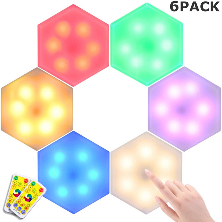 New Explosive Amazon E-commerce RGB DIY Battery Cabinet Wall Lamp Creative Novelty Product Infrared Remote Control Night Light