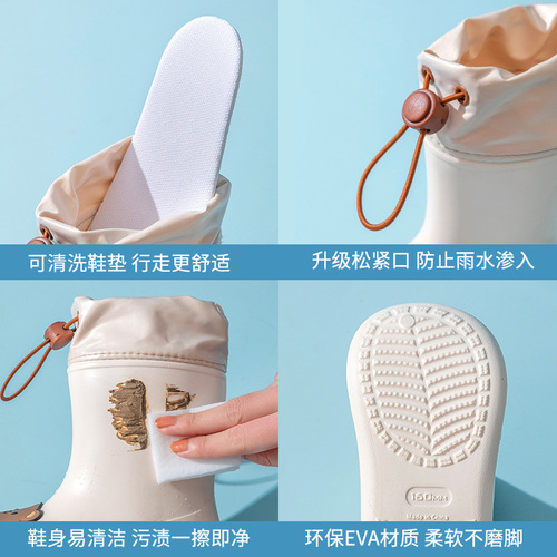 Daddy Pig children's rain boots, children's water shoes, boys and girls' mid-tube rain boots, non-slip waterproof kindergarten water shoes