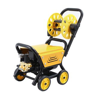 Happy household high-pressure car washer small yellow car commercial high-power high-pressure washer car wash shop automatic car brush