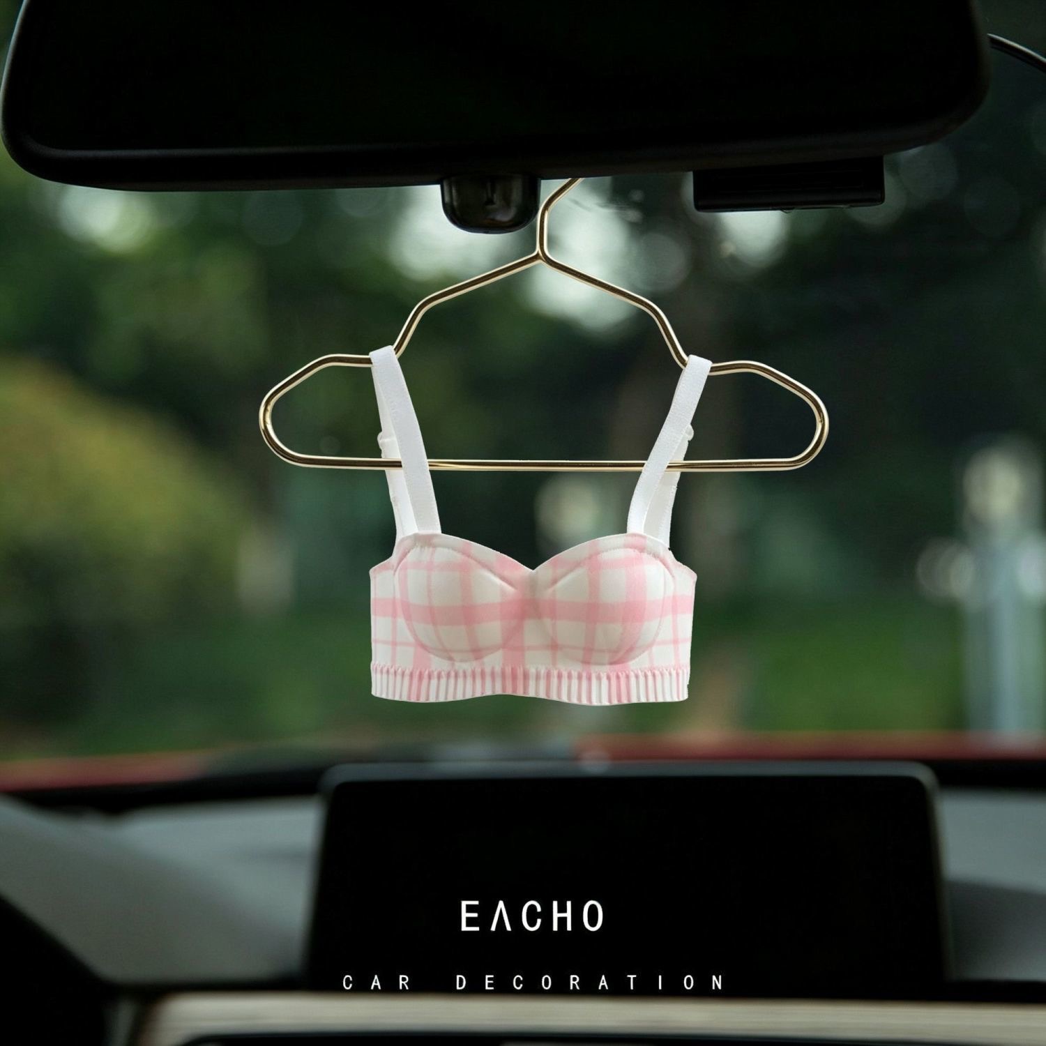 Mini Bra Car Hanging Ornament, Fresh and Cute