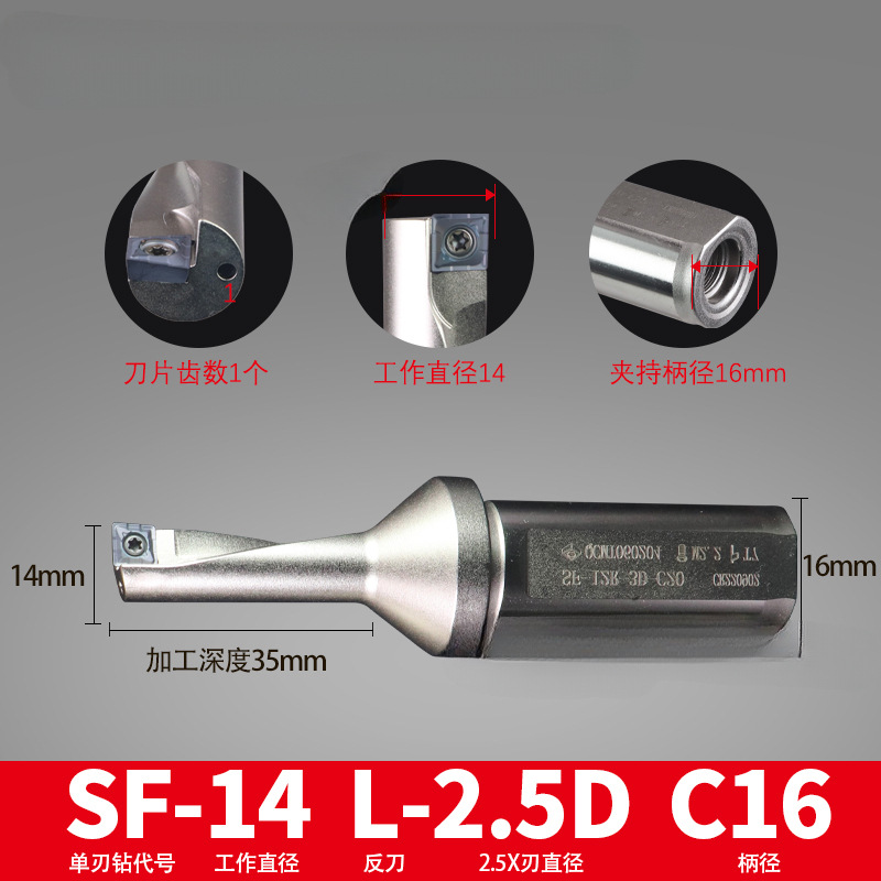 TCAP multipropósito taladro rápido de una sola hoja multifunción de diámetro pequeño U taladro QCMT / XCMT cuchilla de tipo Tequok