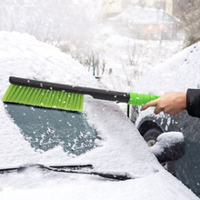 汽車玻璃清潔除霜除冰雪鏟 2合1雪刷 3面可用除冰鏟