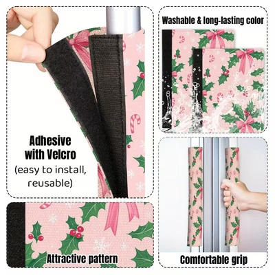 Universal seat cover – Pink Christmas Handle Gloves Home - 05-1pc138cm368cm