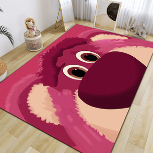 Bedroom Carpet Full-Cover Home Ins Style Cartoon Strawberry Living Room Kidsren's Coffee Table Cute Girl Bedside Blanket