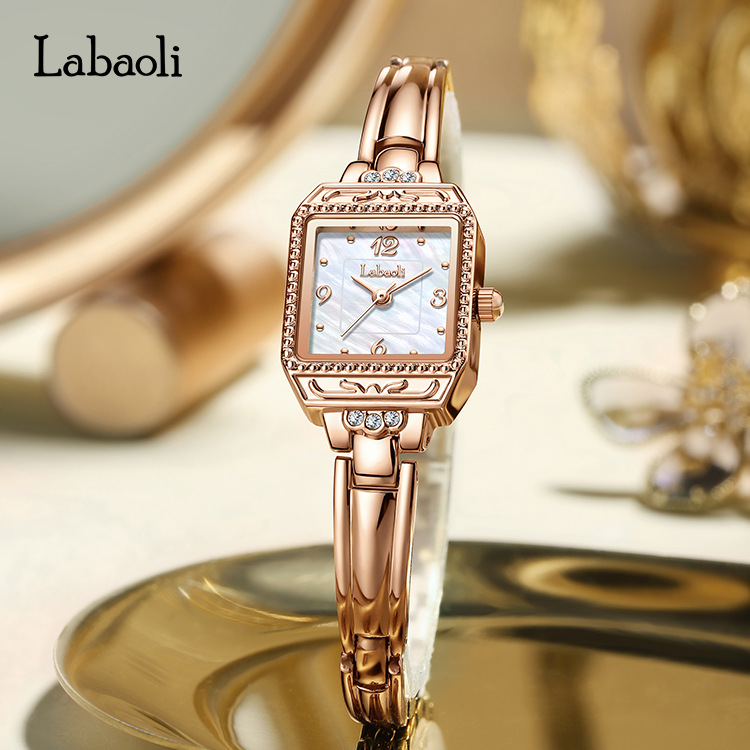 Labaoli Bracelet Watch Literary Retro Bracelet Watch Women's Exquisite Accessible Luxury Ins Style Niche Waterproof Quartz Watch