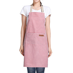 Amazon Cross-border Foreign Trade Striped Cotton Linen Neck Scarf Apron Restaurant Cafe Milk Tea Shop Kitchen Home Use Workwear