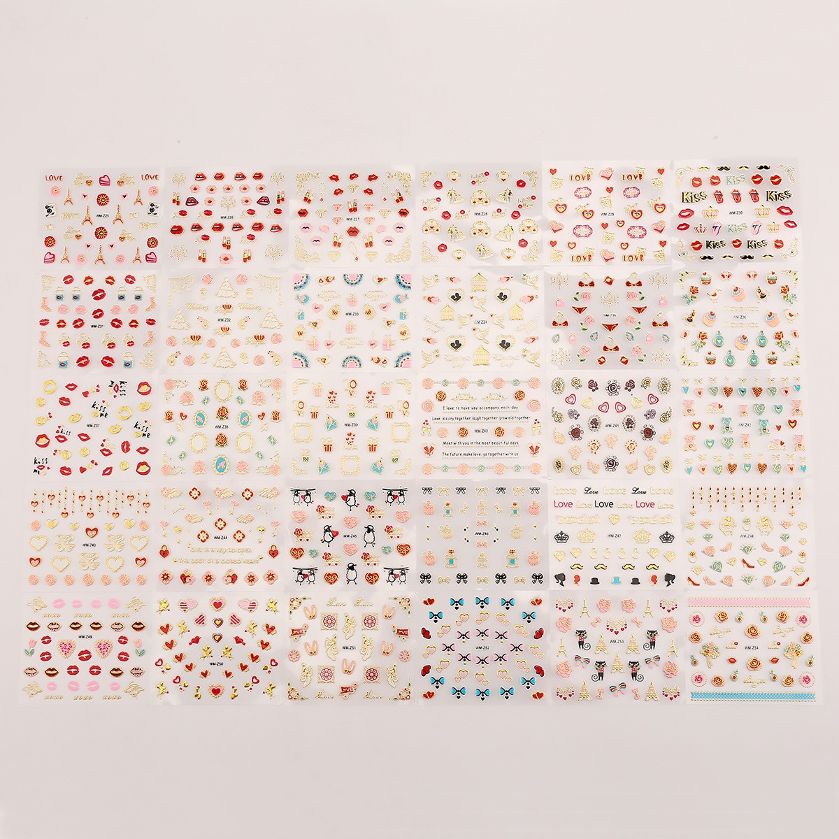 G17 네일아트 스티커 1세트 (30매)